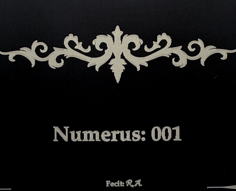 The number engraved on the back of the card