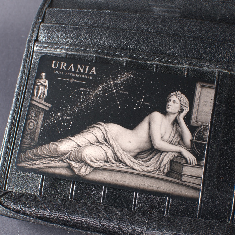 The card carried in a wallet